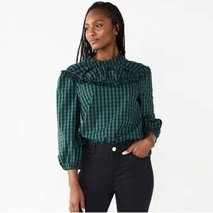 Women's DRAPER JAMES RSVP Ruffle Neck Top